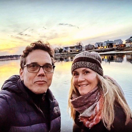 The picture of Karen Sillas and her husband Ivan Menchell.